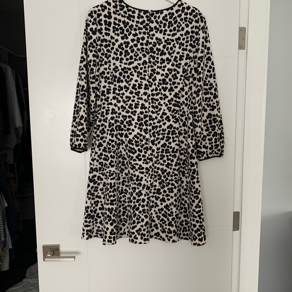 Black and cream spotted dress size 10 - Picture 3 of 5
